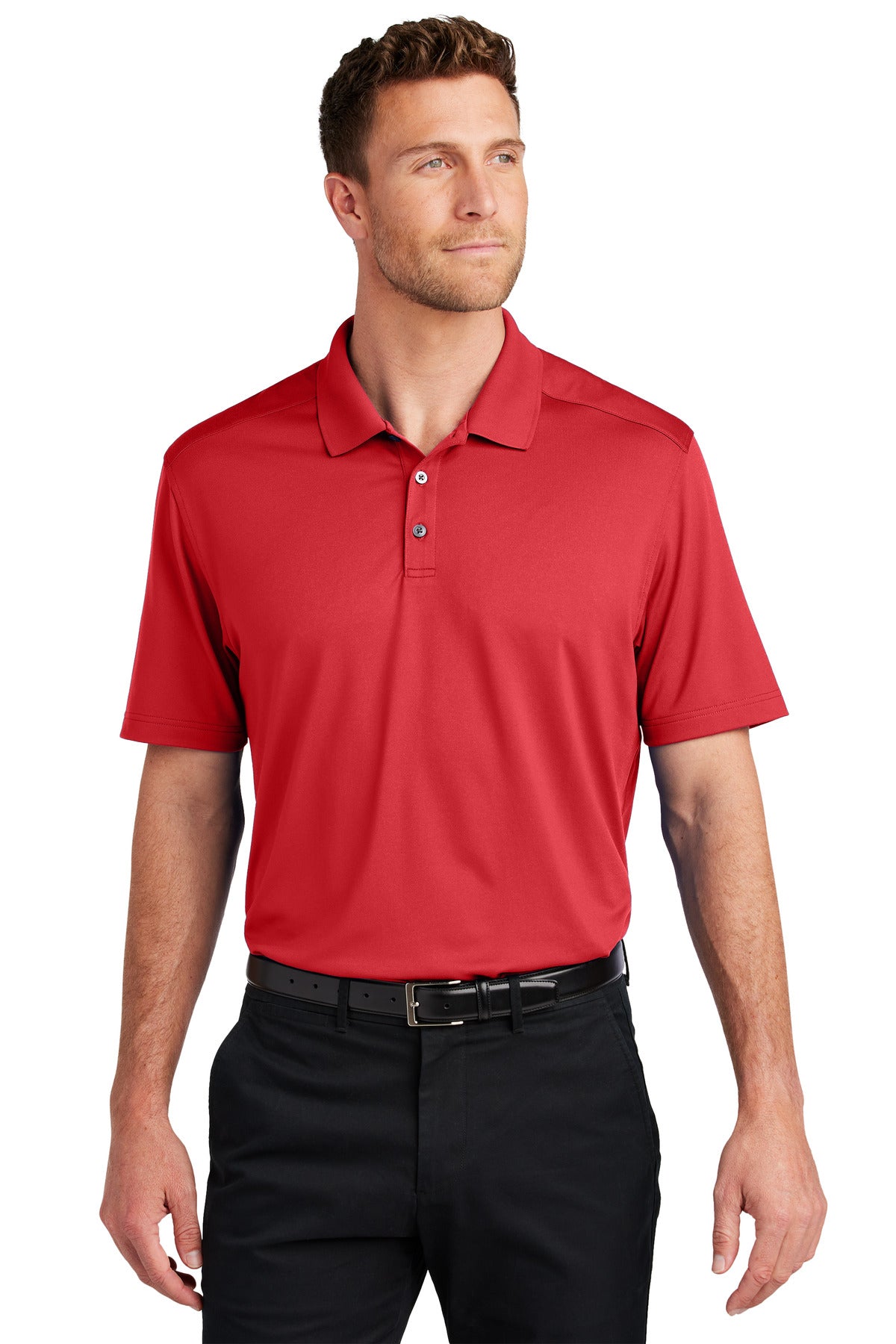 EngineRed Port Authority City Stretch Flat Knit Polo K683 plain