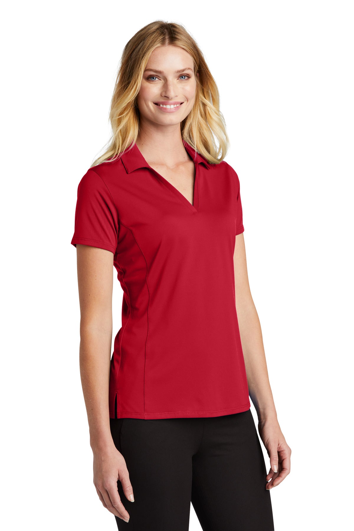 EngineRed Port Authority Women's Performance Staff Polo LK398 plain