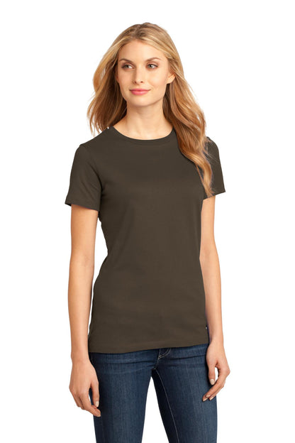 Espresso District Women's Perfect Weight Tee. DM104L plain