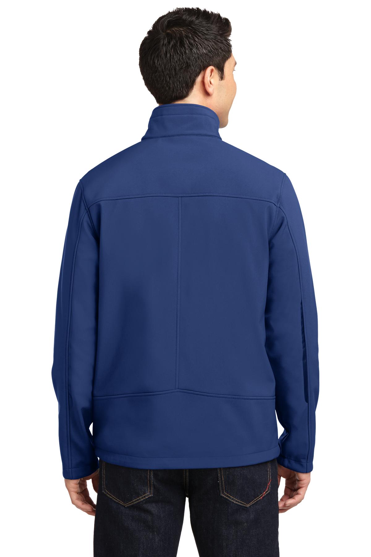 Estate Blue Port Authority Welded Soft Shell Jacket. J324 plain