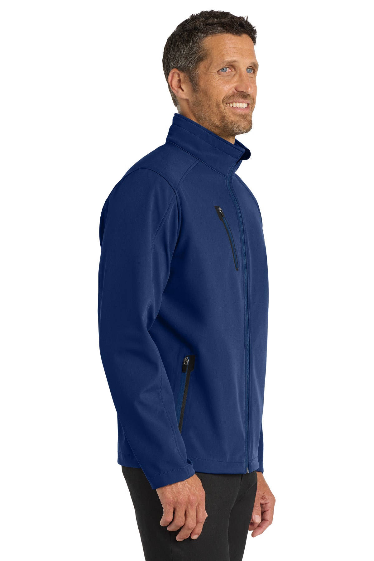 Estate Blue Port Authority Welded Soft Shell Jacket. J324 plain