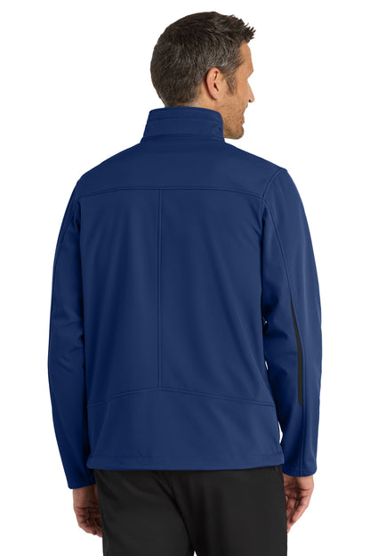 Estate Blue Port Authority Welded Soft Shell Jacket. J324 plain