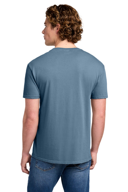 FadedDenim Port & Co Beach Wash Garment-Dyed Tee. PC099 plain