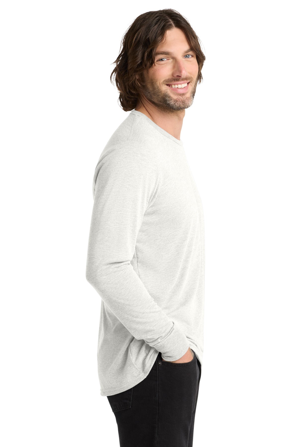 Fairly White Allmade Unisex Tri-Blend Long Sleeve Tee AL6004 plain