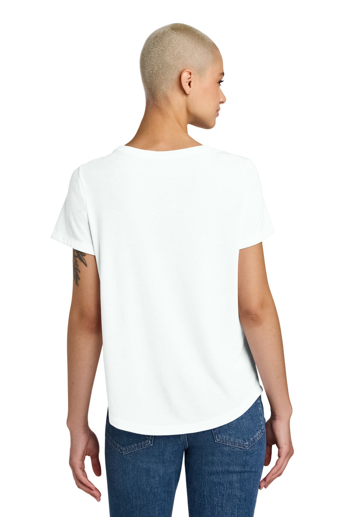 FairlyWht Allmade Women's Relaxed Tri-Blend Scoop Neck Tee AL2015 plain