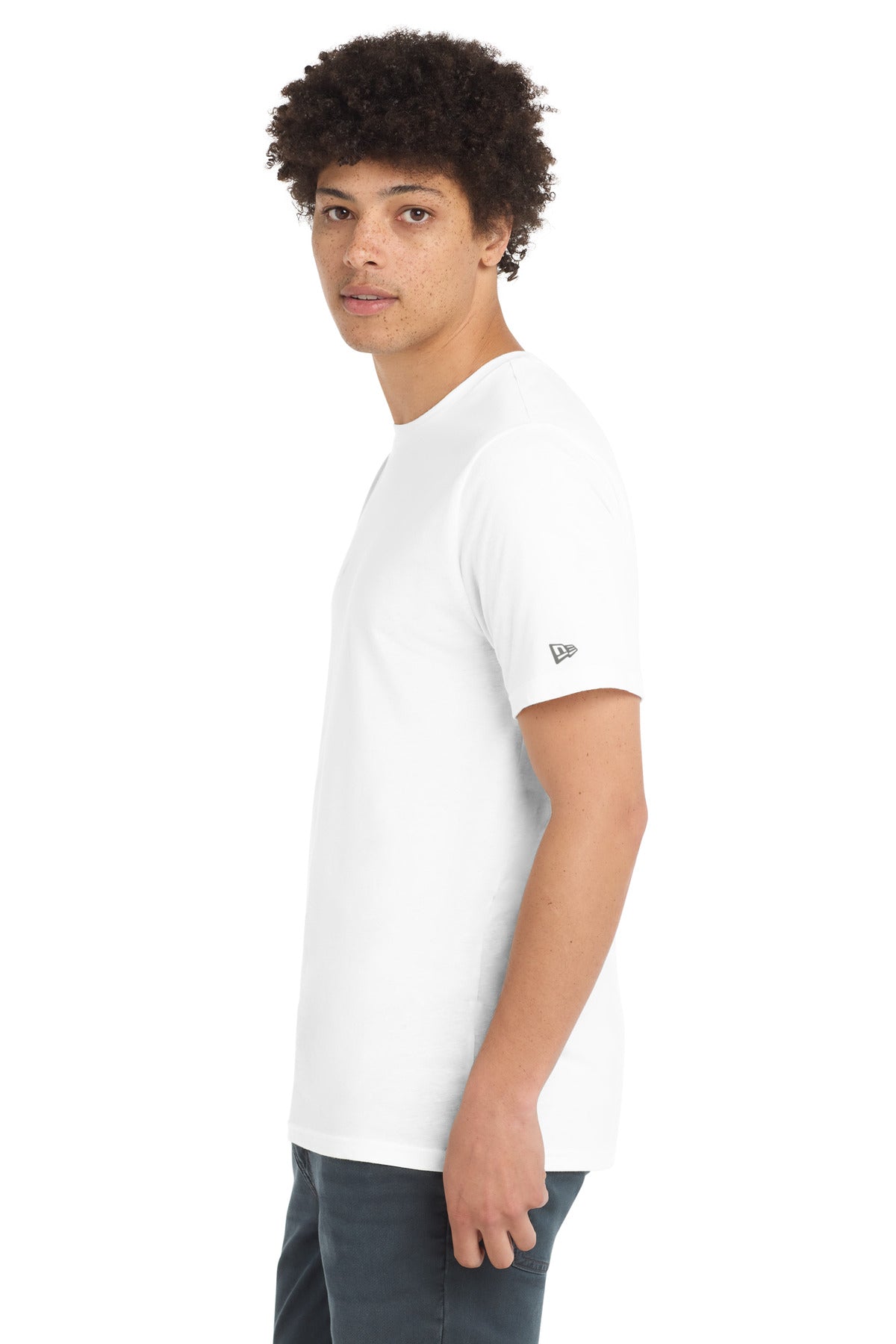FanWhtSld New Era Tri-Blend Tee NEA135 plain