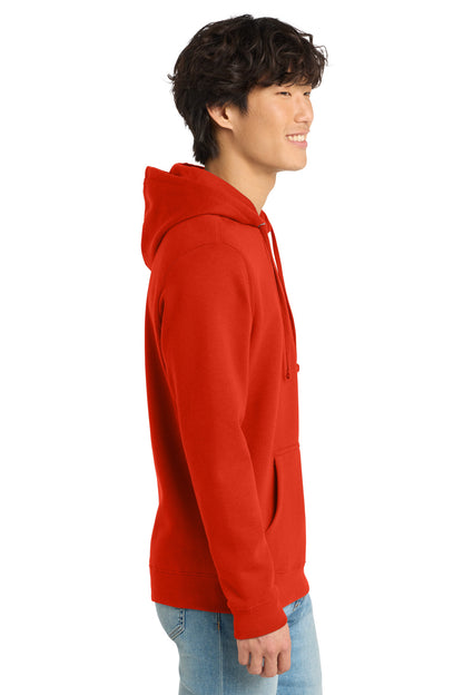 FieryRed District V.I.T. Fleece Hoodie DT6100 plain