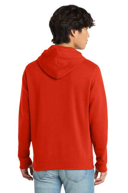 FieryRed District V.I.T. Fleece Hoodie DT6100 plain