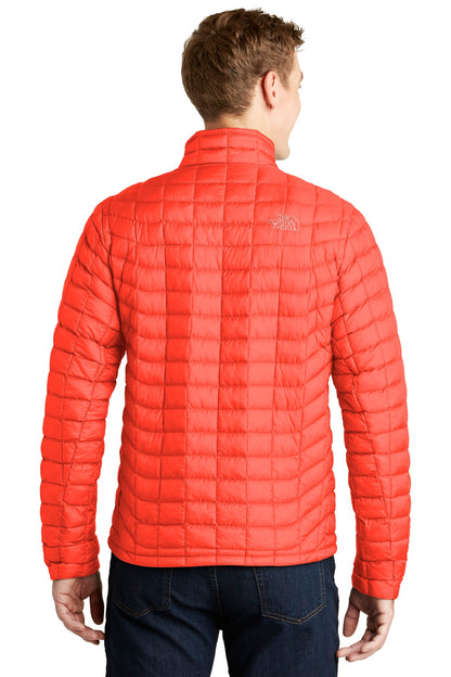 Fire Brick Red The North Face ThermoBall Trekker Jacket. NF0A3LH2 plain