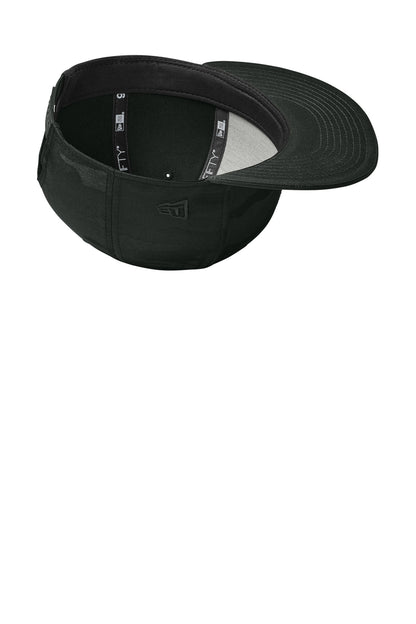 FlgBk/BkCm New Era Camo Flat Bill Snapback Cap NE407 plain