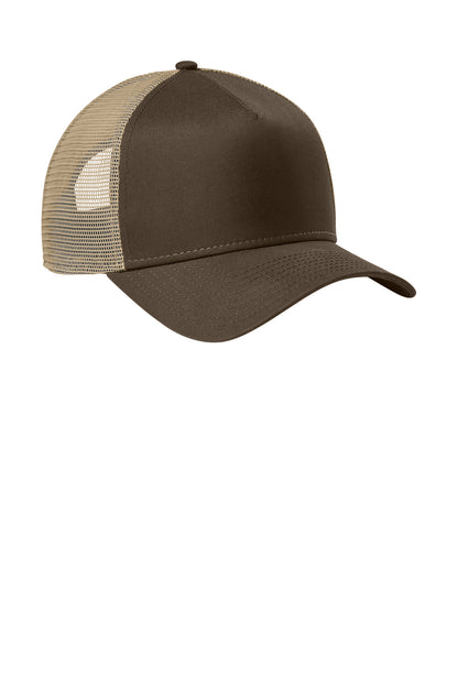 FlgChoc/Kh New Era Snapback Trucker Cap. NE205 plain