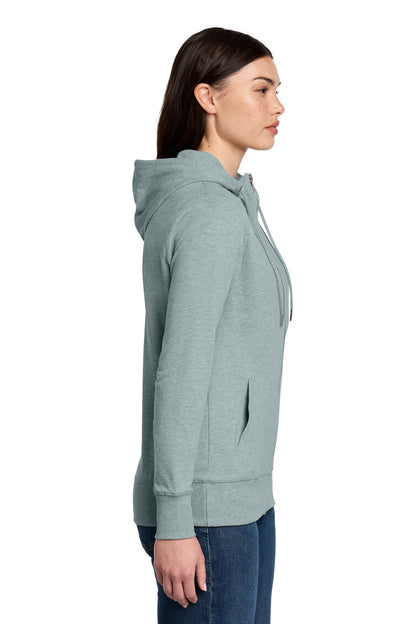FlntBluHtr District Women's Featherweight French Terry Full-Zip Hoodie DT673 plain
