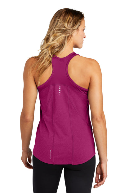 Flush Pink OGIO Women's Racerback Pulse Tank. LOE322 plain