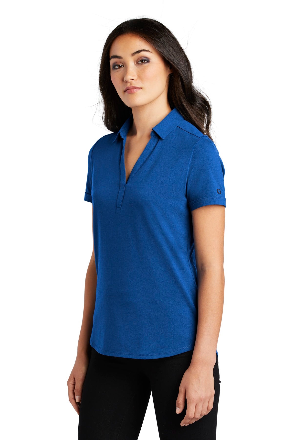 Force Blue OGIO Women's Limit Polo. LOG138 plain