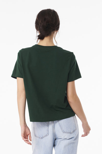 Forest BELLA+CANVAS Women's 6-Ounce Heavyweight Tee BC6110 plain