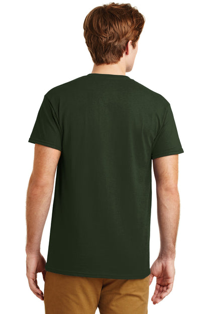 Forest Green Gildan - DryBlend 50 Cotton/50 Poly Pocket T-Shirt. 8300 plain