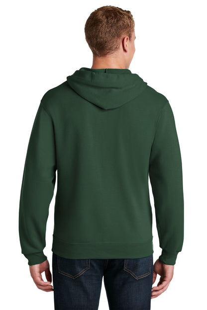 Forest green Jerzees - NuBlend Full-Zip Hooded Sweatshirt. 993M plain