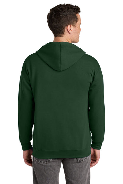 Forest green Jerzees - NuBlend Full-Zip Hooded Sweatshirt. 993M plain