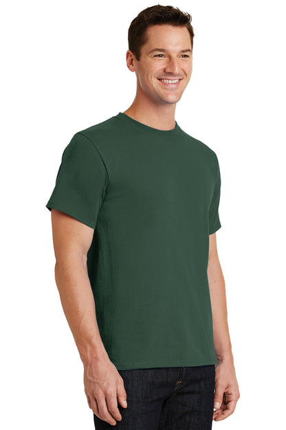 Forest Green Port & Co Essential Tee. PC61 plain
