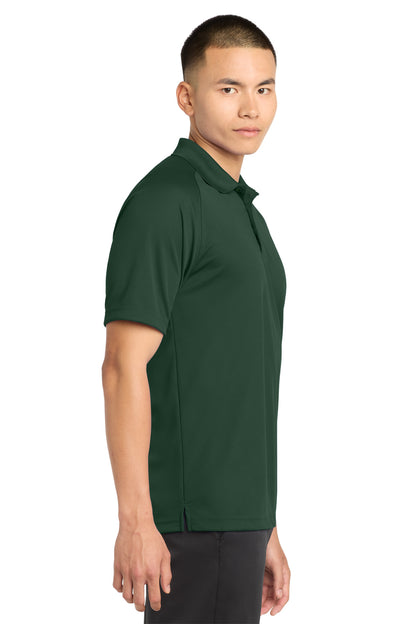 Forest Green Sport-Tek Dry Zone Raglan Polo. T475 plain