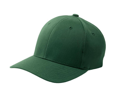 Forest Green Sport-Tek Flexfit Performance Solid Cap. STC17 plain