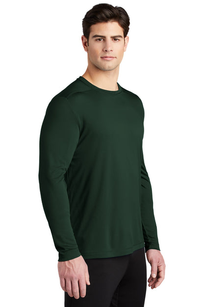 Forest Green Sport-Tek Posi-UV Pro Long Sleeve Tee. ST420LS plain
