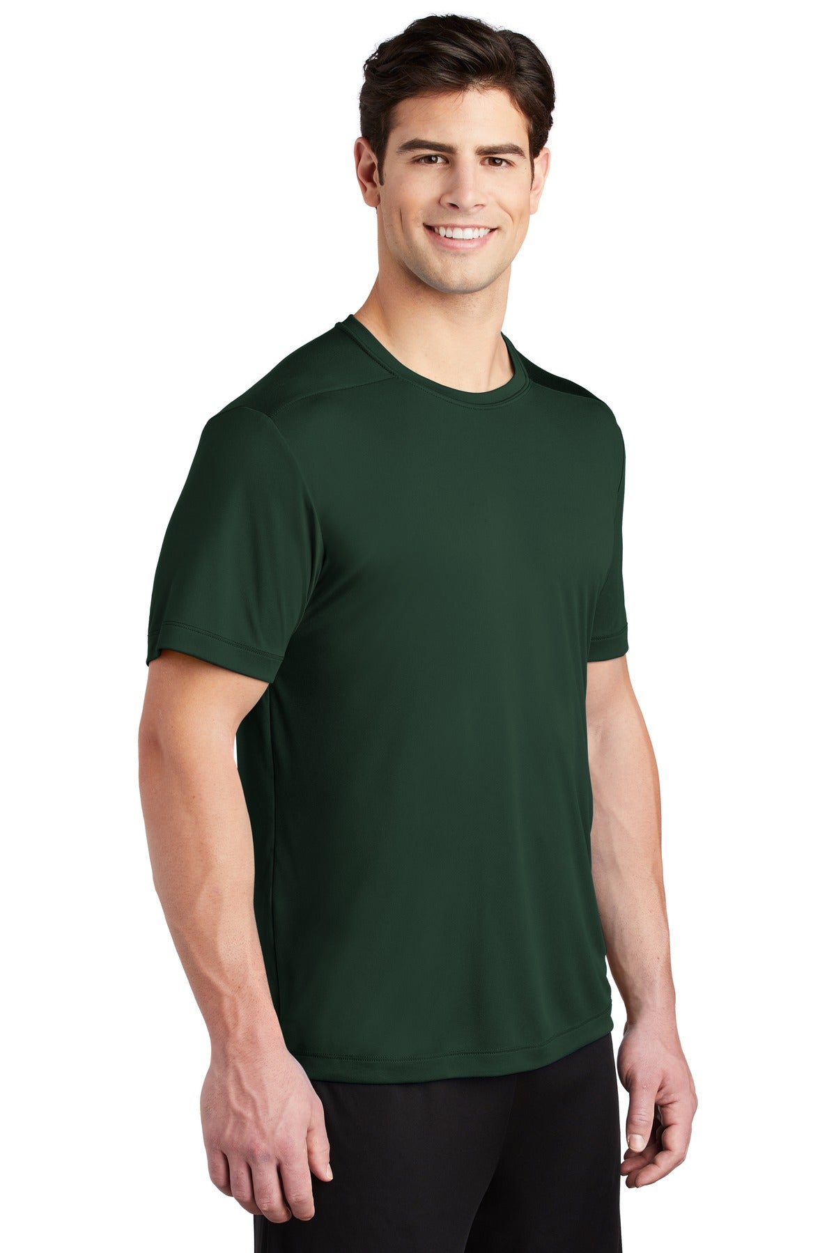 Forest Green Sport-Tek Posi-UV Pro Tee. ST420 plain