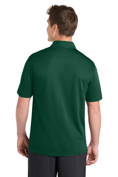 Forest Green Sport-Tek PosiCharge Active Textured Polo. ST690 plain