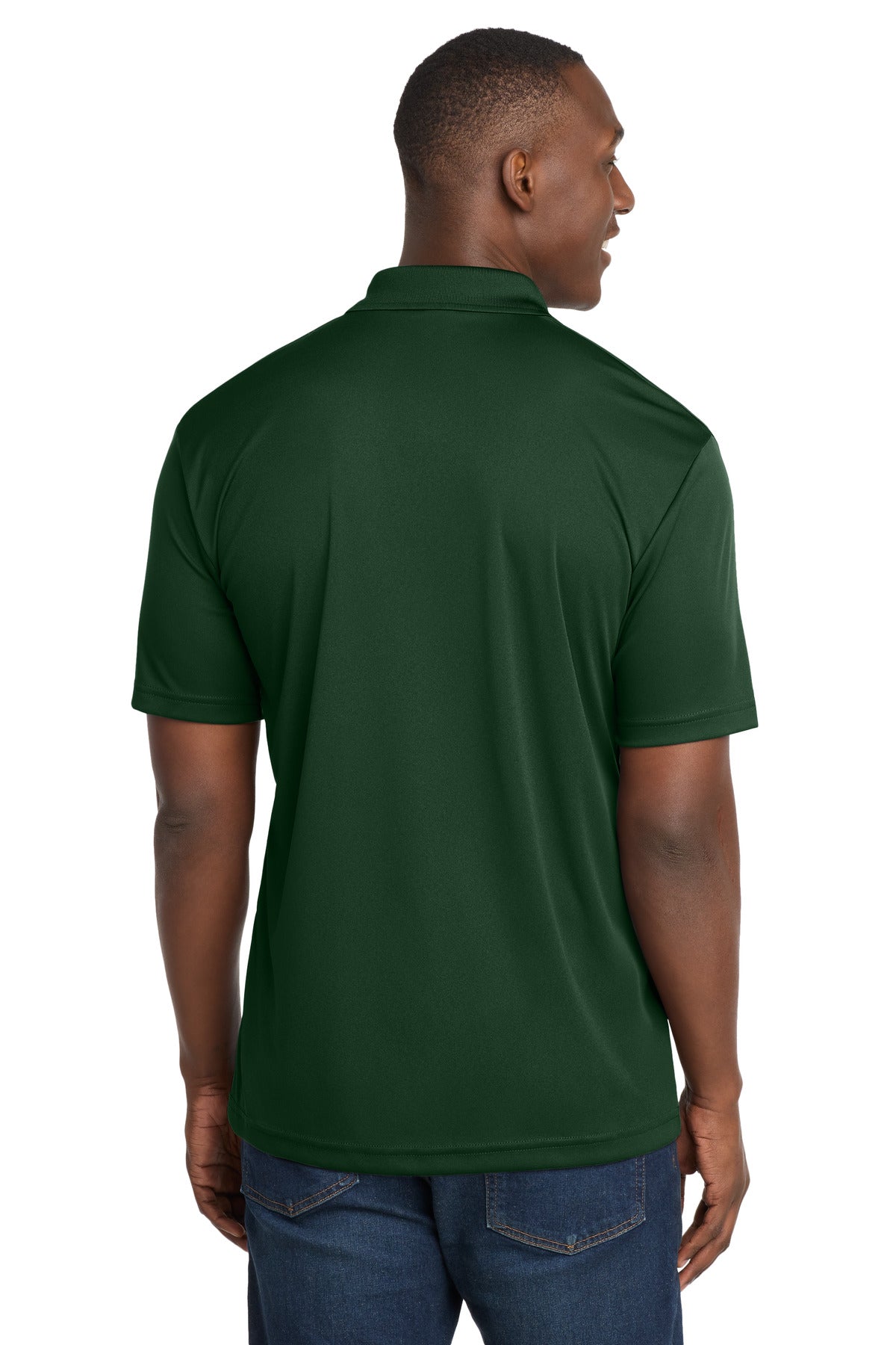 Forest Green Sport-Tek PosiCharge Competitor Polo. ST550 plain