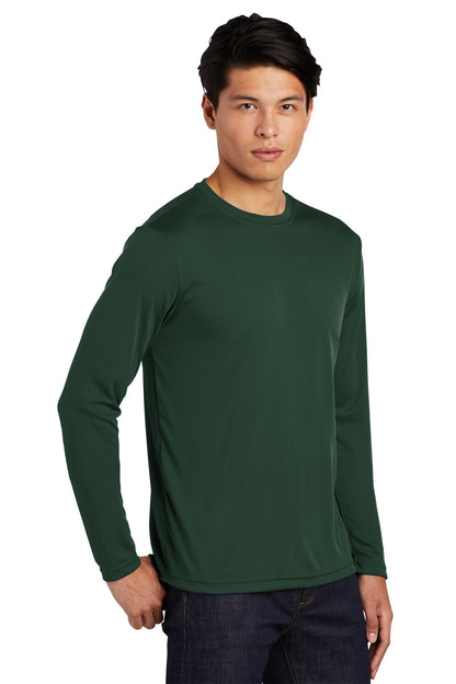 Forest Green Sport-Tek Tall Long Sleeve PosiCharge Competitor Tee. TST350LS plain