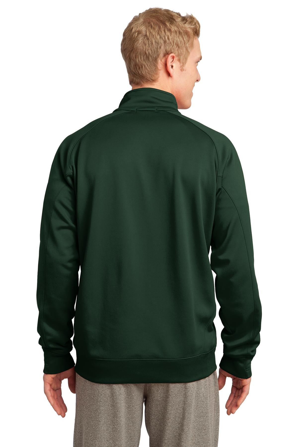 Forest Green Sport-Tek Tech Fleece 1/4-Zip Pullover. F247 plain