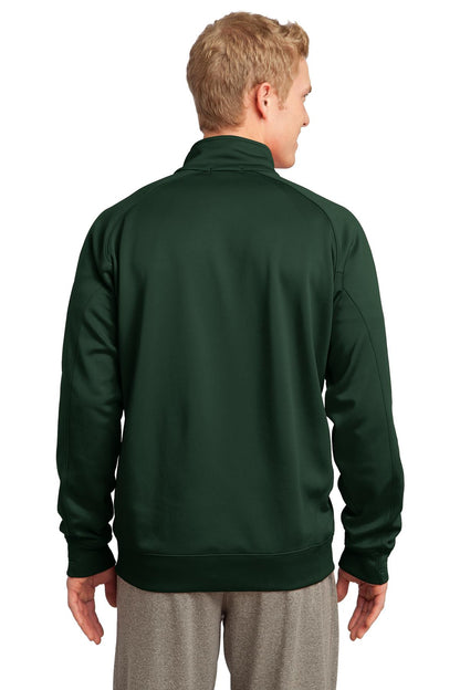 Forest Green Sport-Tek Tech Fleece 1/4-Zip Pullover. F247 plain