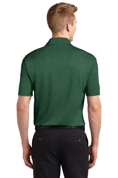 Forest Grn Htr Sport-Tek Heather Contender Polo. ST660 plain