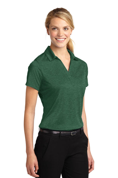 Forest Grn Htr Sport-Tek Women's Heather Contender Polo. LST660 plain