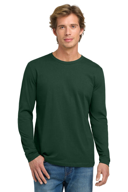 ForestGrn Next Level Apparel Cotton Long Sleeve Tee. NL3601 plain