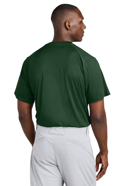 ForestGrn Sport-Tek PosiCharge Competitor 2-Button Henley ST359 plain
