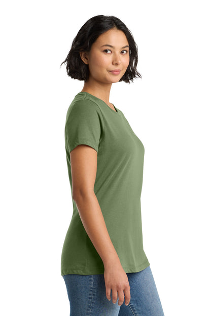 Fresh Fatigue District Women's Perfect Weight Tee. DM104L plain