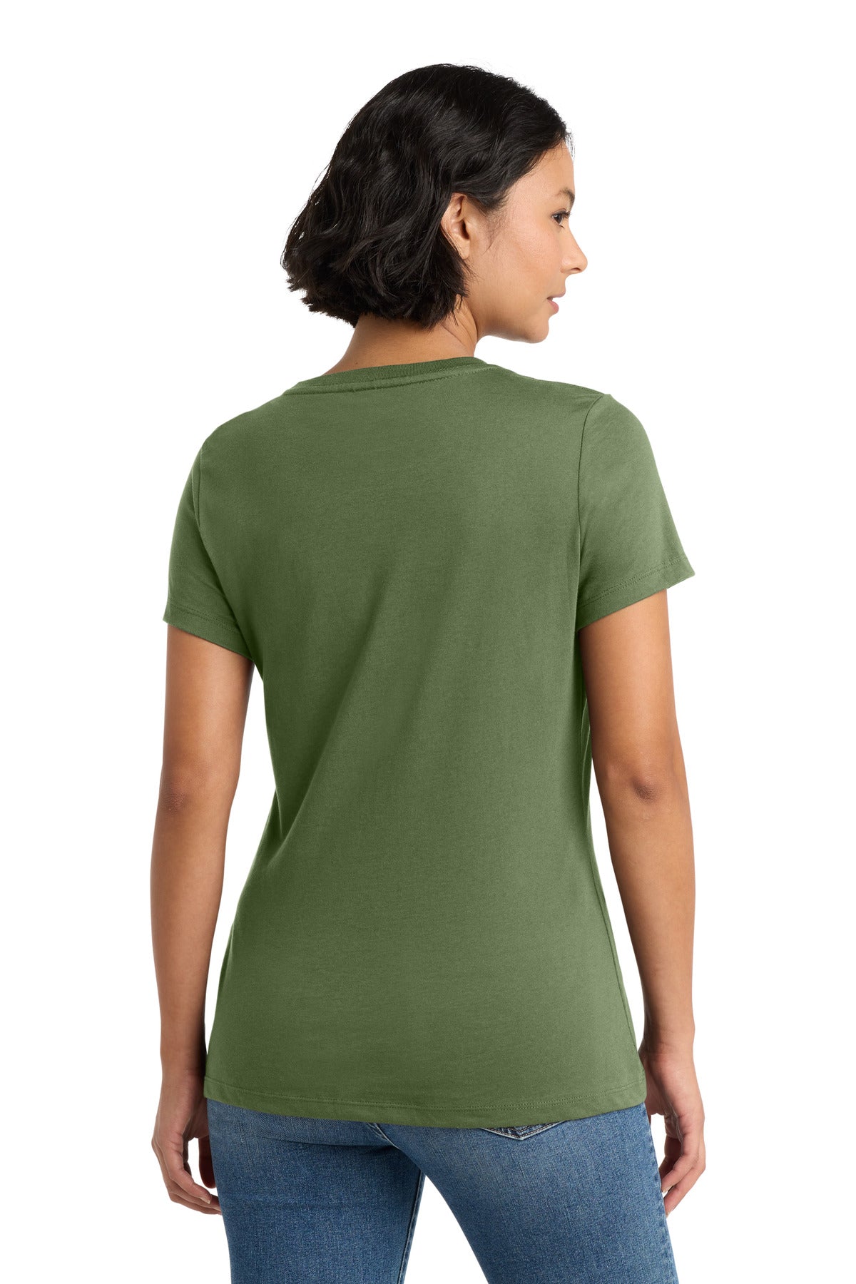 Fresh Fatigue District Women's Perfect Weight Tee. DM104L plain