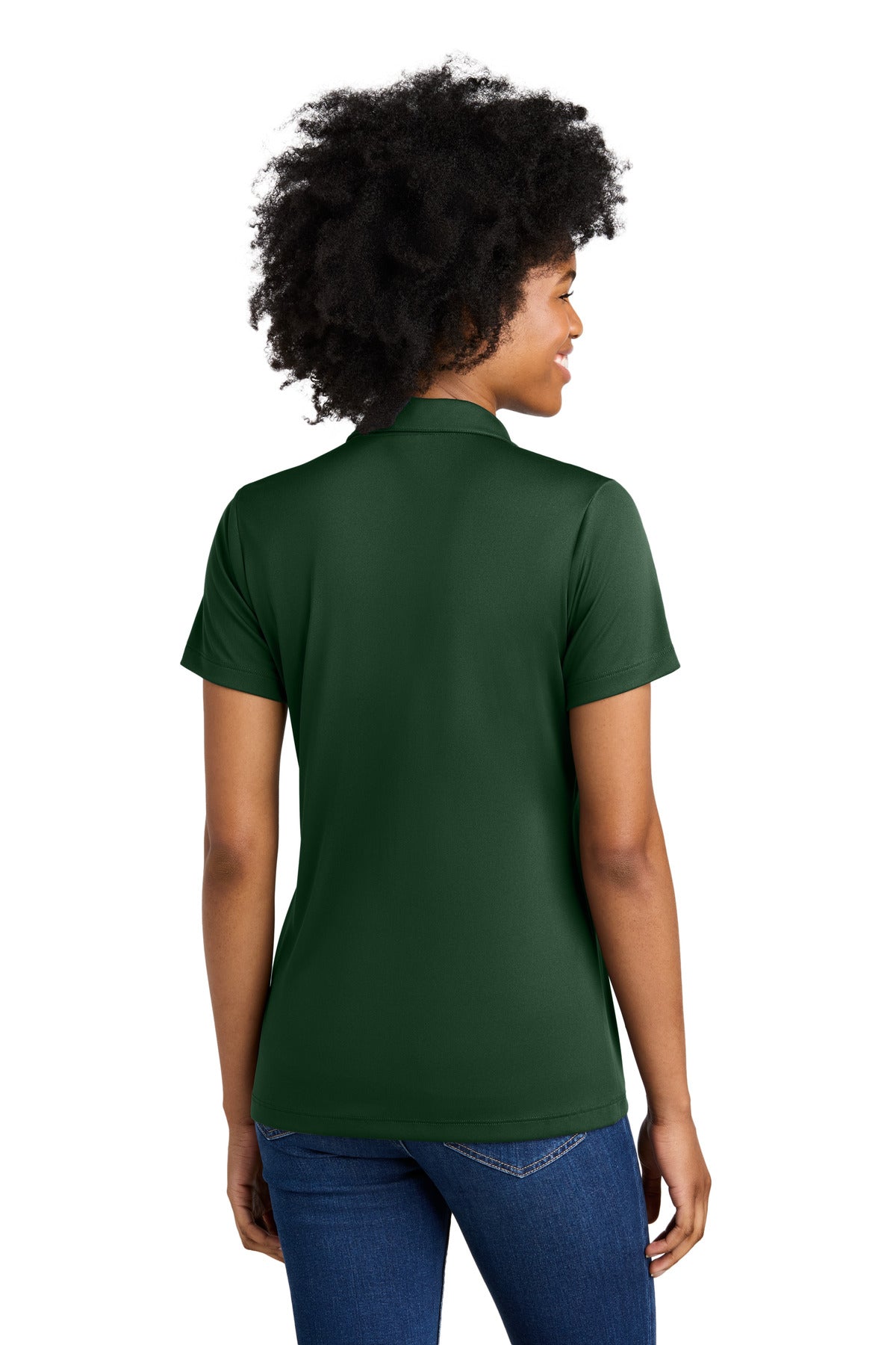 FrGn/White Sport-Tek Women's Competitor United Polo LST104 plain