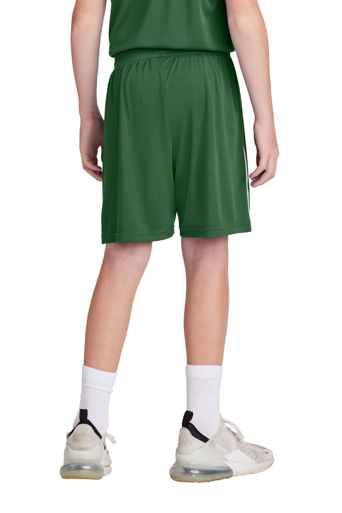 FrGn/White Sport-Tek Youth Competitor United 5" Short YST103 plain