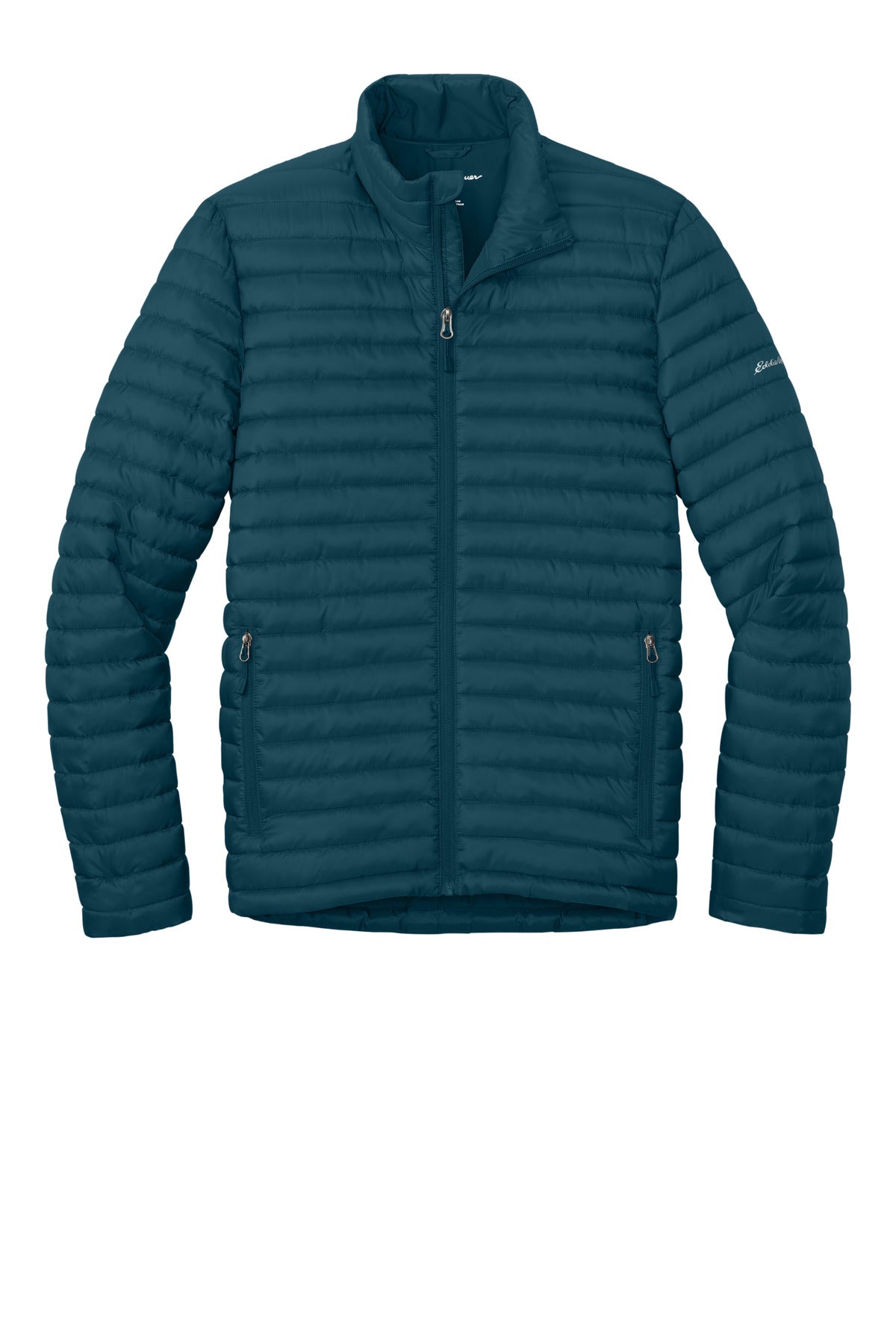 Front View of AdrBlue Eddie Bauer Packable Quilted Full-Zip EB514 plain