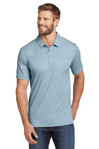 Front View of AllureHthr TravisMathew Oceanside Heather Polo. TM1MU412 plain