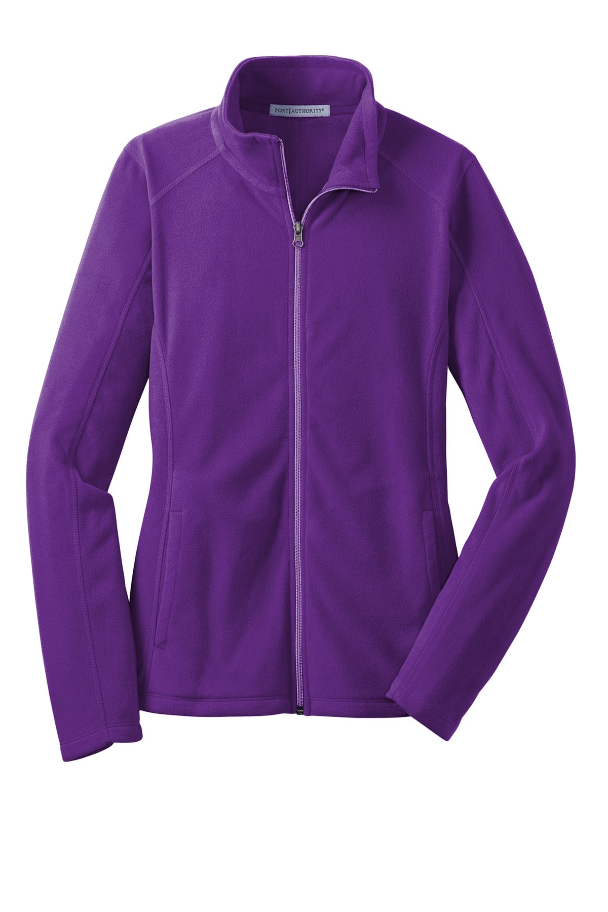 Front View of Amethyst Purpl Port Authority Women's Microfleece Jacket. L223 plain