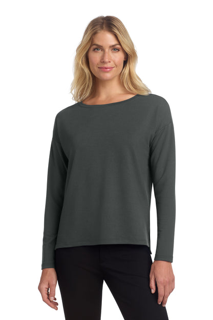 Front View of AnchorGrey Mercer+Mettle Women's Stretch Drop Shoulder Pullover MM3013 plain