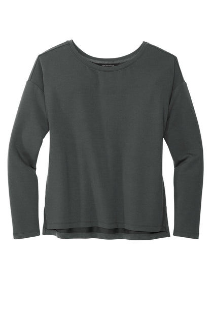 Front View of AnchorGrey Mercer+Mettle Women's Stretch Drop Shoulder Pullover MM3013 plain