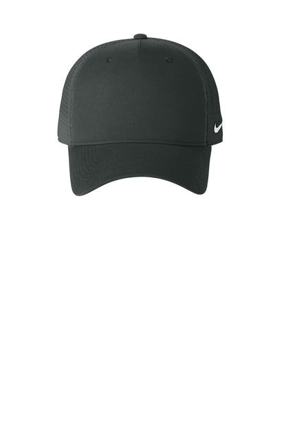 Front View of Anth/Anth Nike Snapback Mesh Trucker Cap NKFN9893 plain