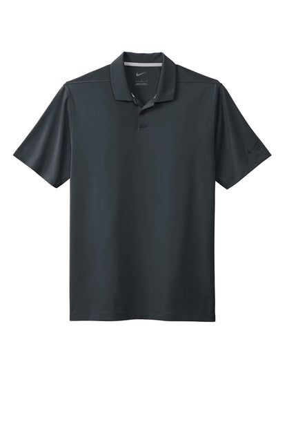Front View of Anthracite Nike Dri-FIT Vapor Polo NKDC2108 plain
