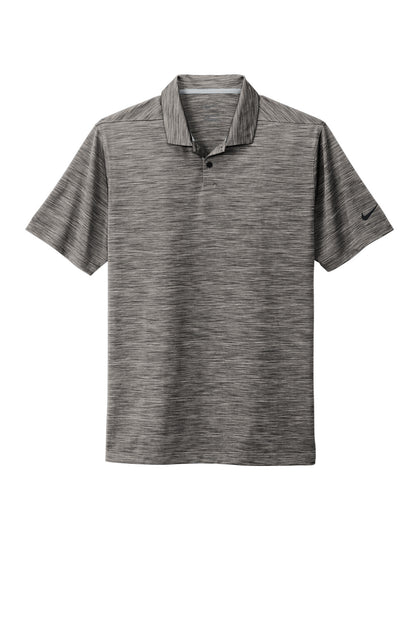 Front View of Anthracite Nike Dri-FIT Vapor Space Dyed Polo NKDC2109 plain