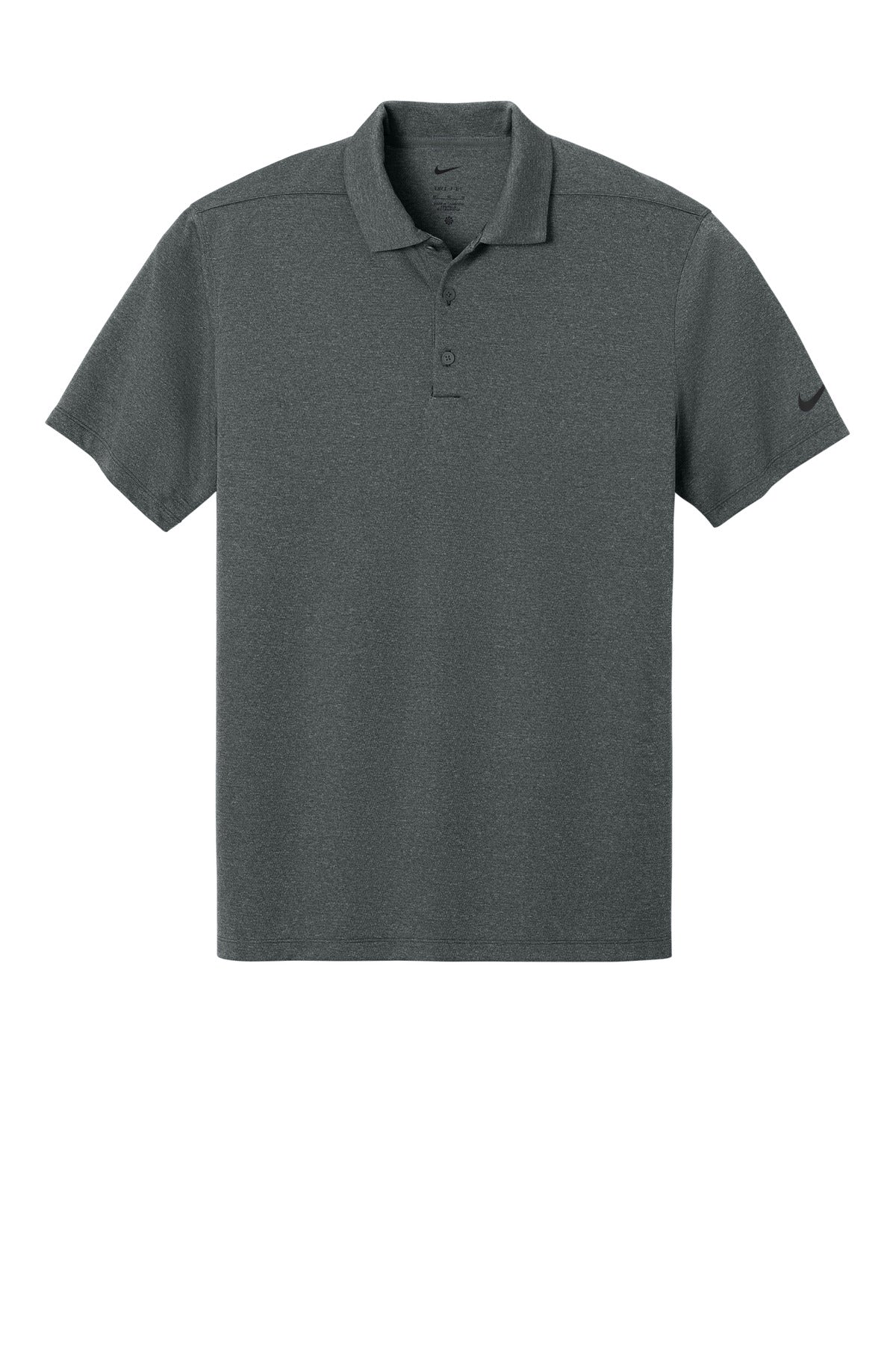 Front View of AnthrctHt Nike Dri-FIT Smooth Heather Polo NKFQ4794 plain