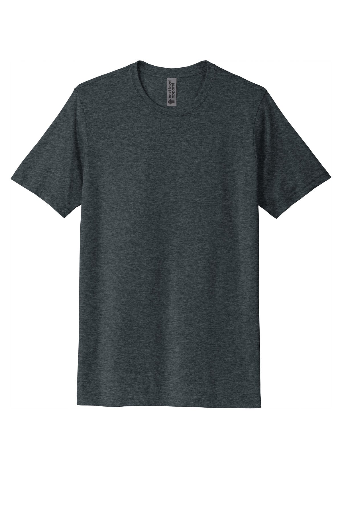 Front View of AntqDenim Next Level Apparel Adult Poly/Cotton Tee. NL6200 plain